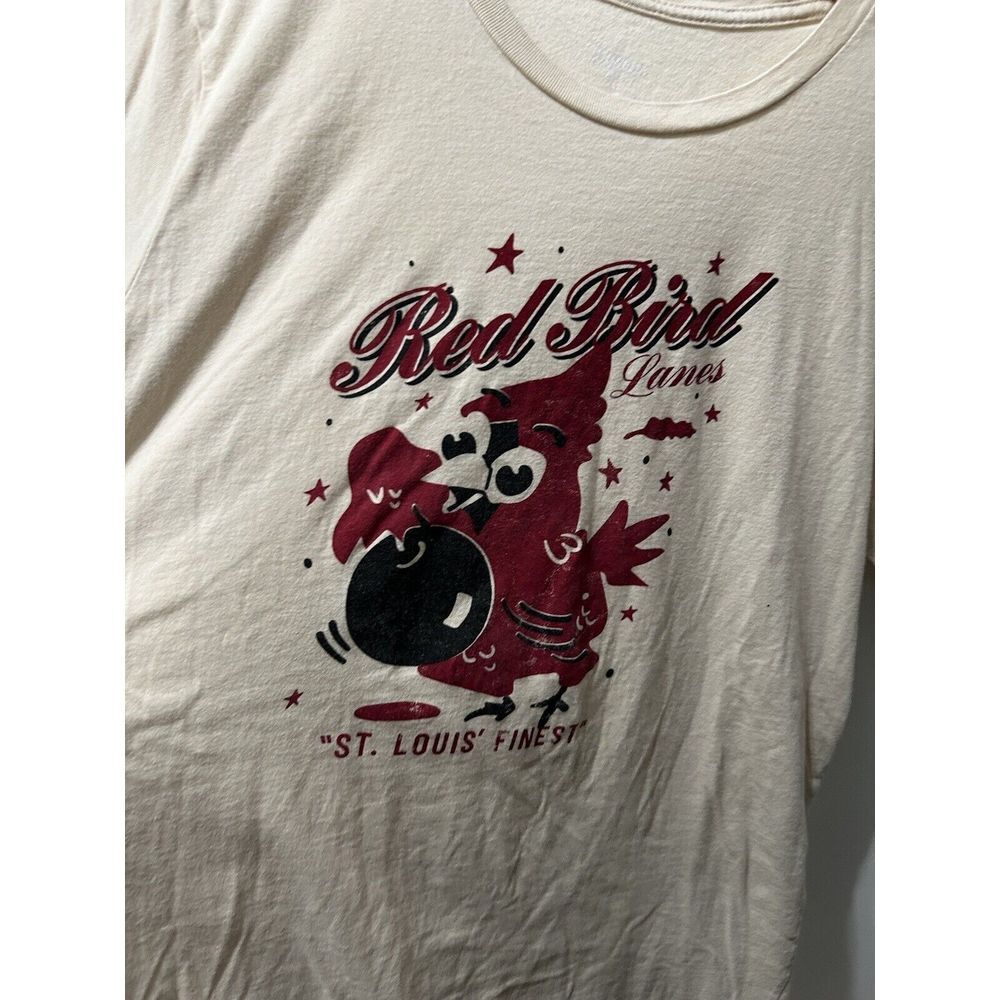 Red Bird Lanes St. Louis Bowling Alley Short-Sleeve Unisex T-Shirt Retro Large - Picture 4 of 6